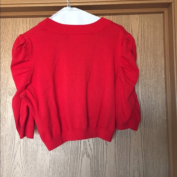 NWOT Red Shrug, Size 14-16. - Picture 2 of 2