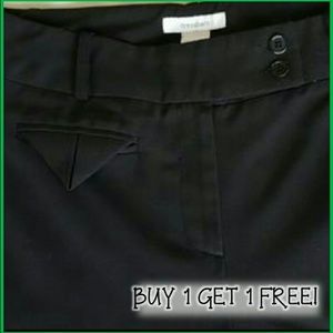 Black Cuffed Trousers
