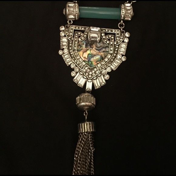 Beautiful Turquoise and Silver long Necklace - Picture 1 of 3