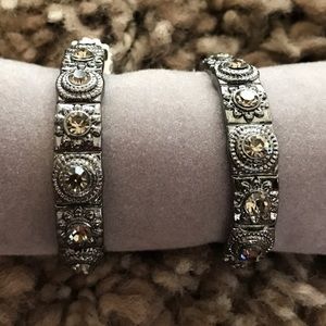 Lia Sophia Kiam Family Hematite and Gem  Earrings