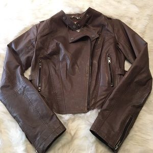 BB Dakota brown leather jacket