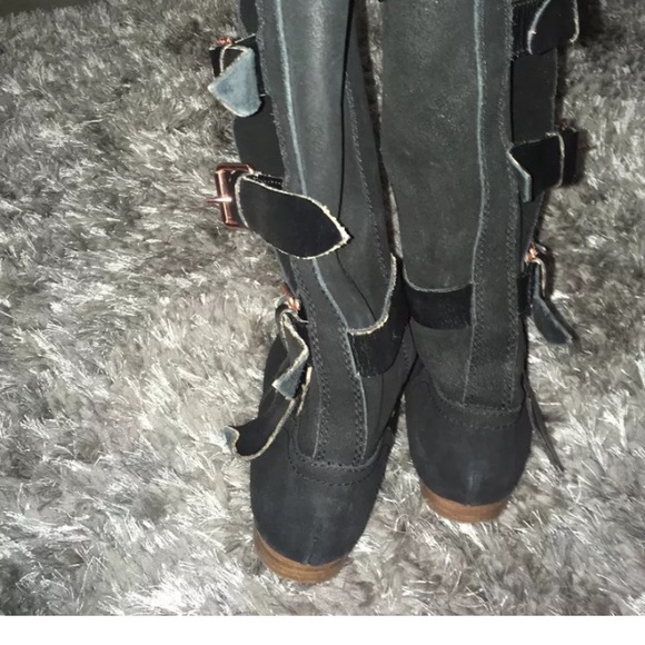 Free people military style buckle boots - Picture 2 of 6