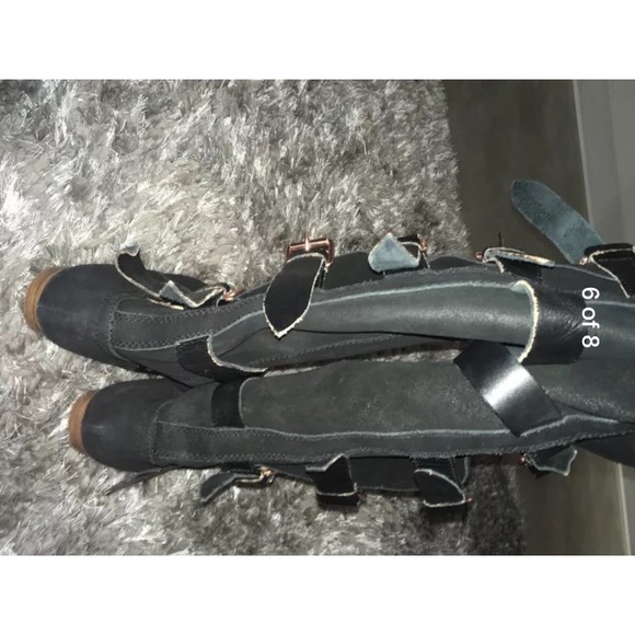 Free people military style buckle boots - Picture 5 of 6