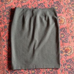 Classic Grey Pencil Skirt