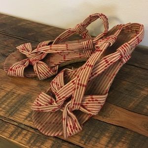 Anthropologie Canvas Sandals