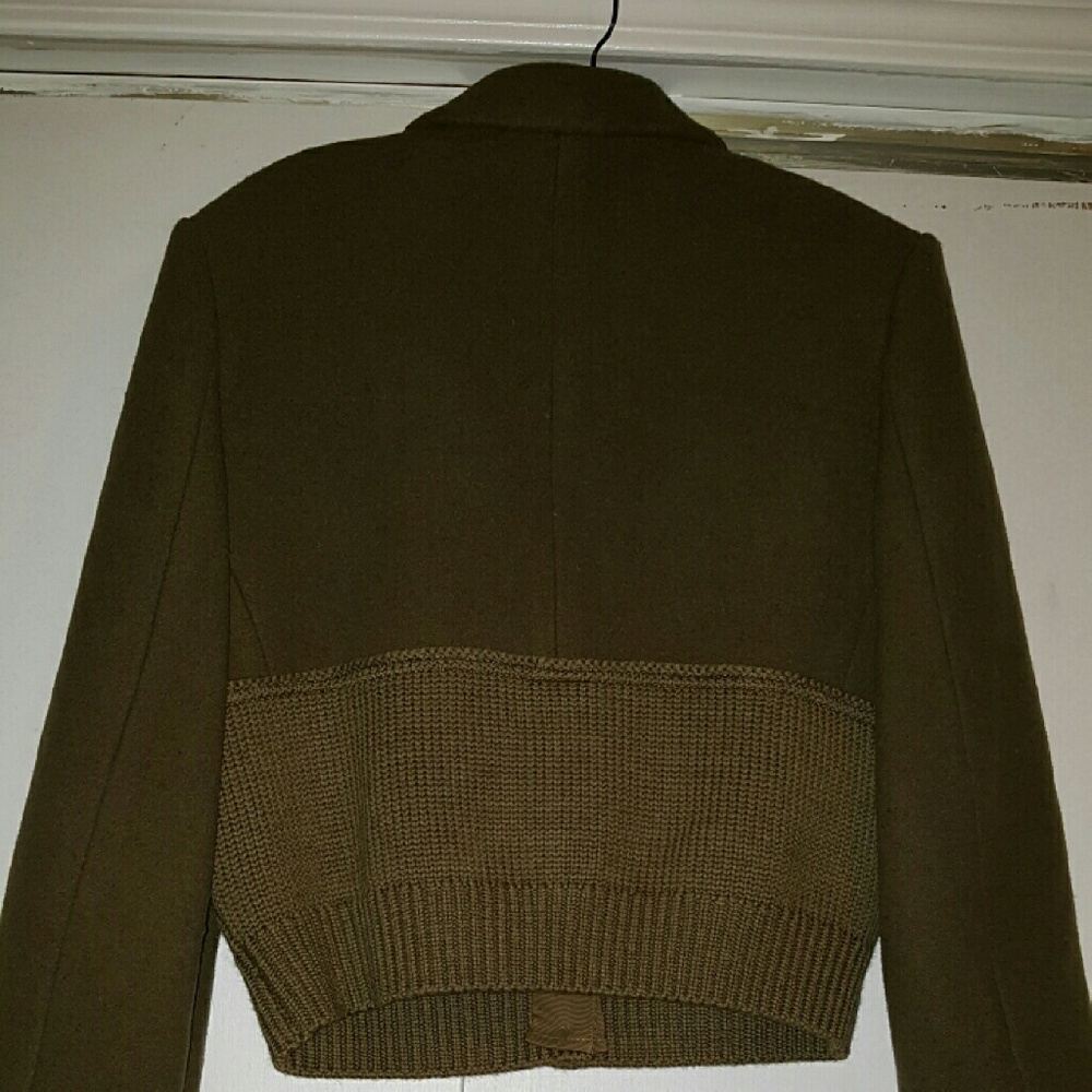 Army Green Crop Jacket