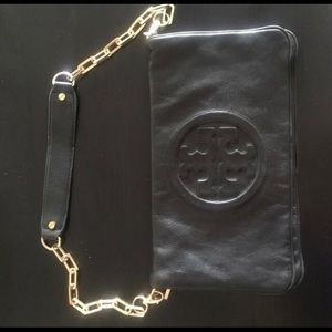 Authentic Tory Burch fold over clutch