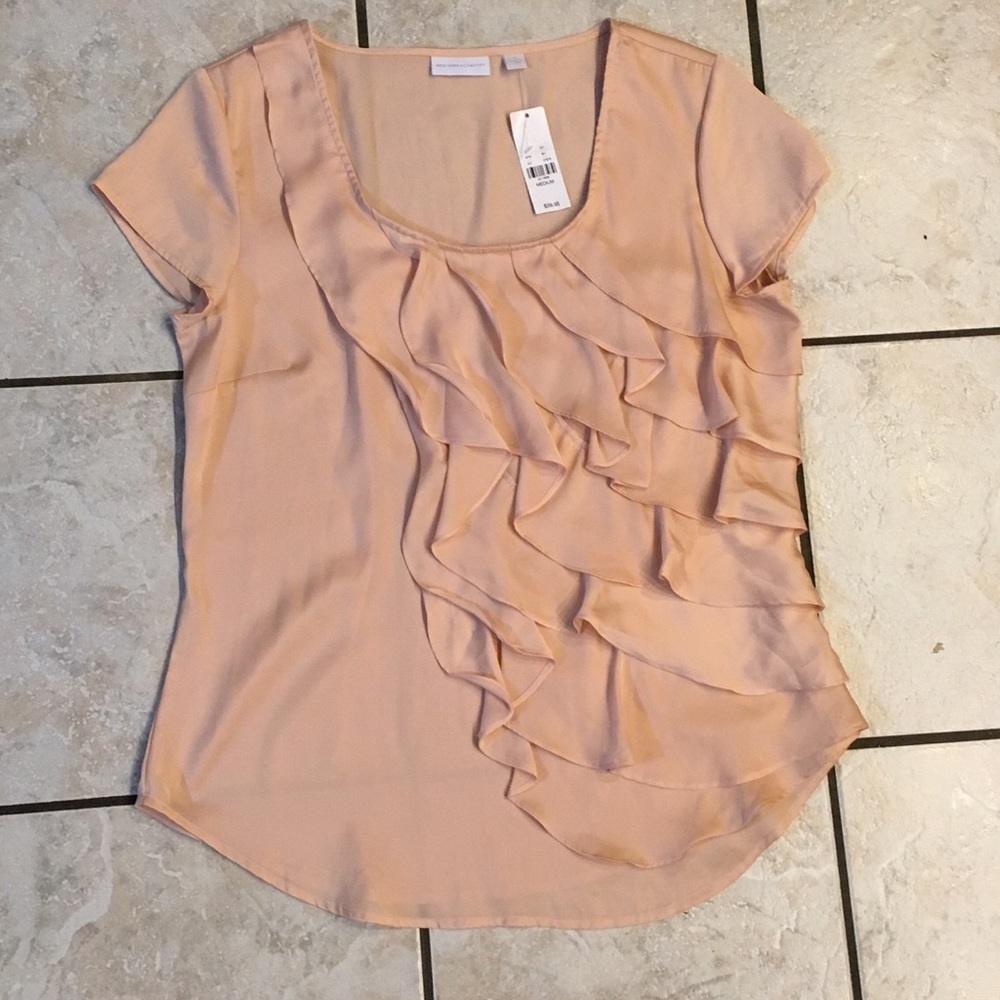 NWT NY&C short sleeve blouse.