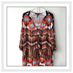 {Plus} INC Tribal Stardust Romper