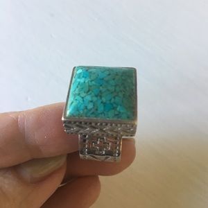Silpada turquoise square ring