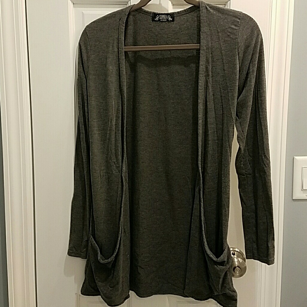 Long sleeve gray S/M cardigan