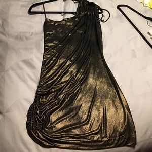 Guess dress size Large. Gold/Blk