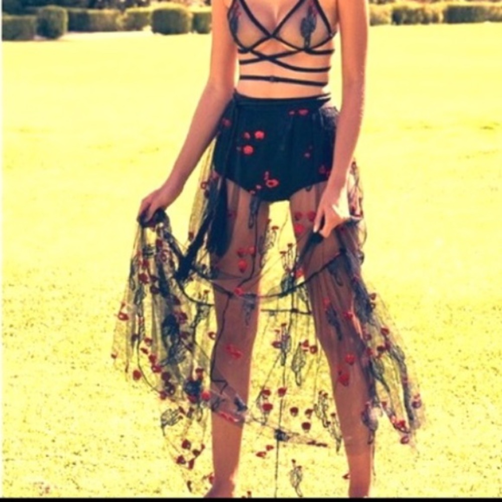 ISO For Love And Lemons Desert Cactus Skirt