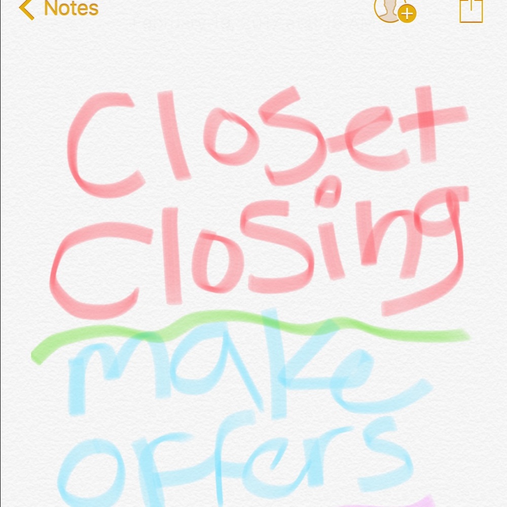 CLOSET IS CLOSING.. 👋