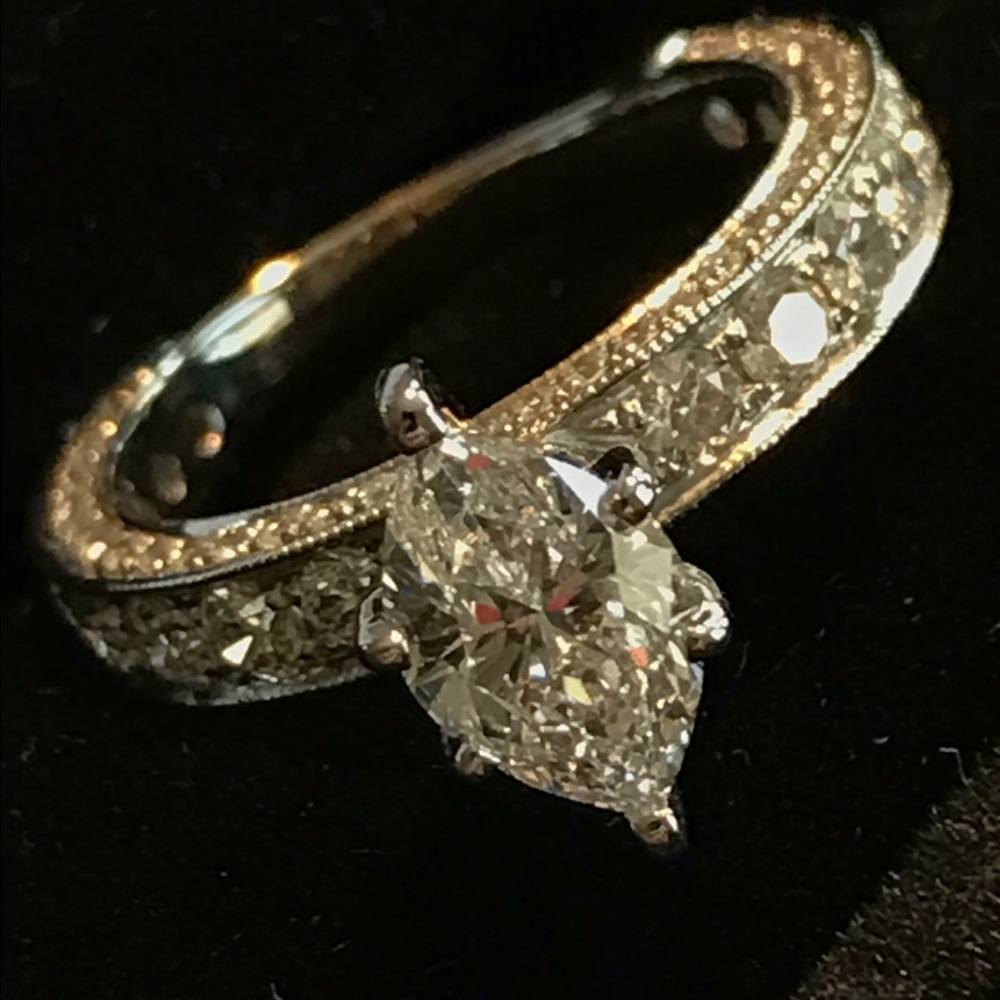 WOW!! 1.03 carat marquise diamond engagement ring