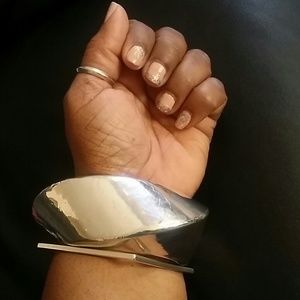 Oversized 925 Silver bangle. Statement piece.