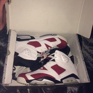 Carmine 6s size 11.5 worn 5x