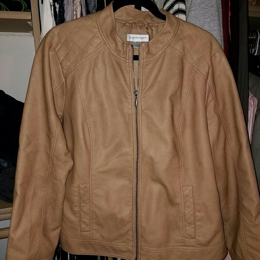 Christoher & Banks faux leather jacket