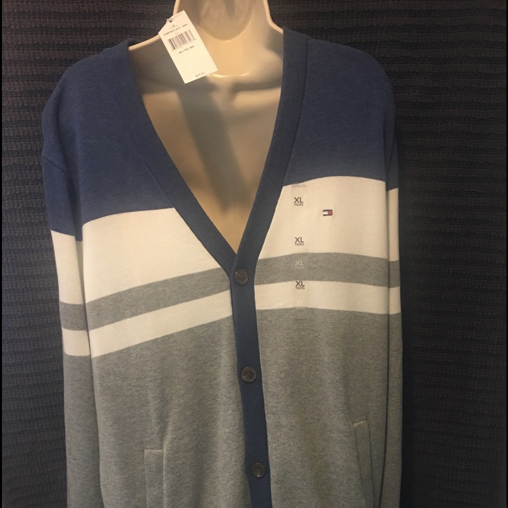 Reduced NWT Men's Tommy Hilfiger Cardigan XL