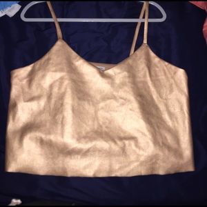 Super cute gold top!