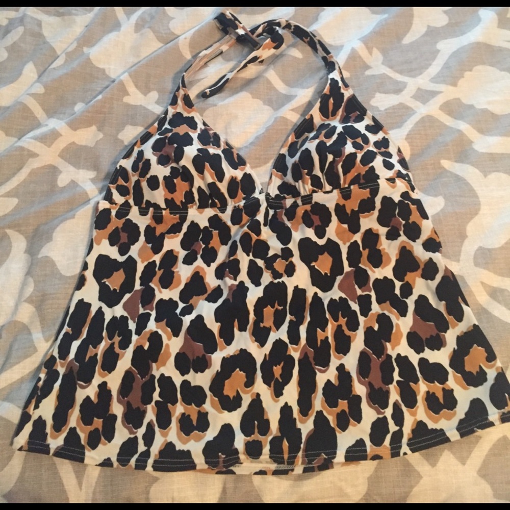 Leopard Tankini Top