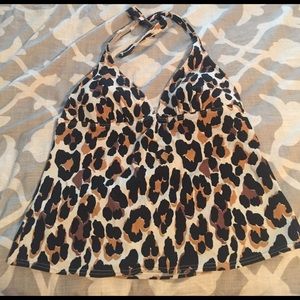 Leopard Tankini Top