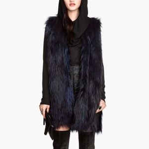 Faux fur vest