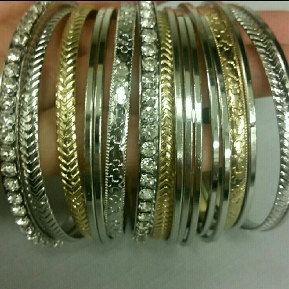 17 Assorted Bangles Set - image 1