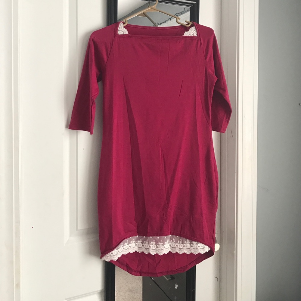 Log sleeve dress