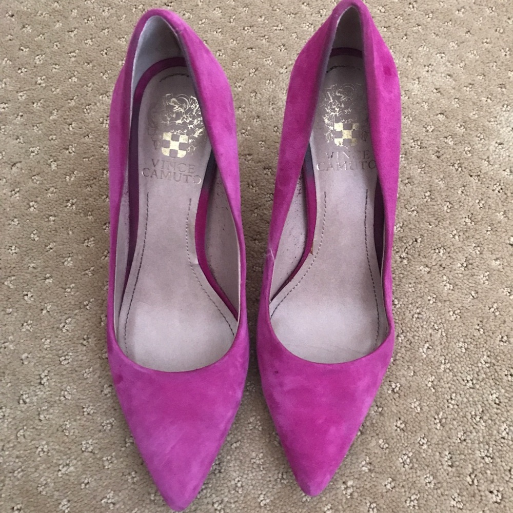 Vince Camuto Hot Pink Suede Heel