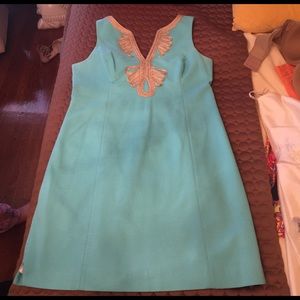 Lilly Pulitzer Turquoise Bentley Sheath Dress