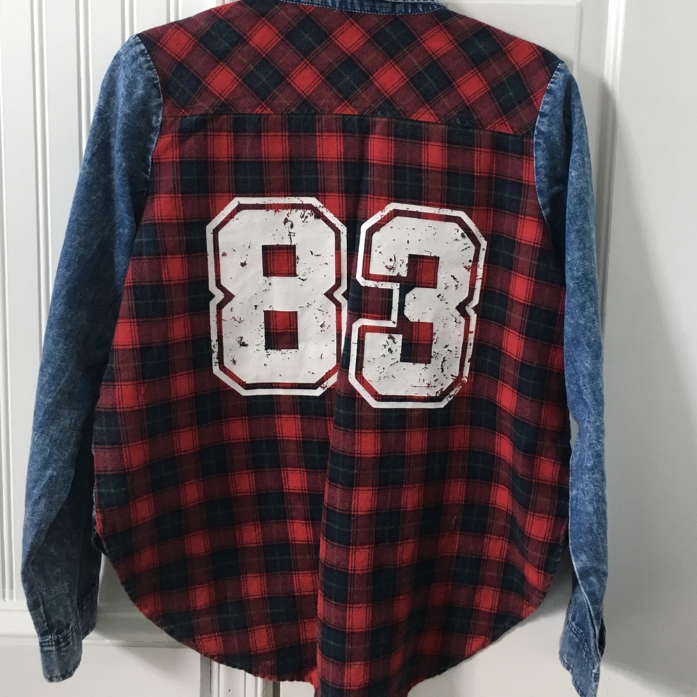 DENIM PLAID SHIRT