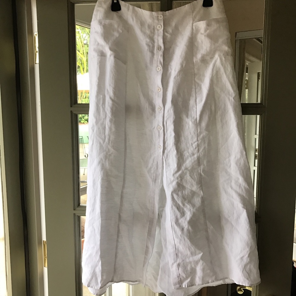Reformation button down skirt
