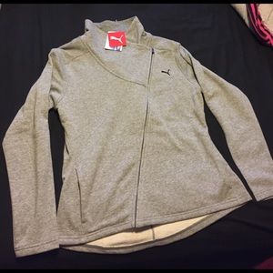 Puma Gray Jacket/Sweater- Large
