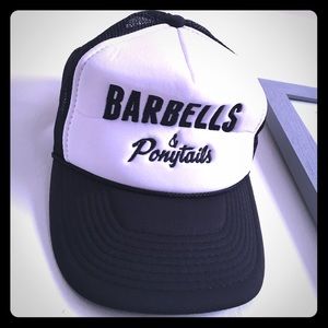 SOLD Barbells and Ponytails SnapBack Trucker Hat