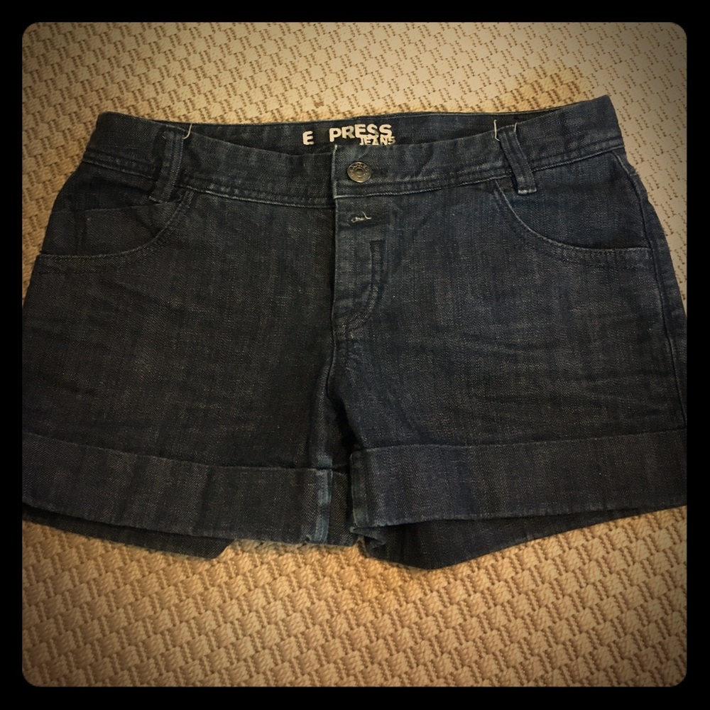 Express denim shorts
