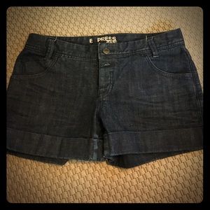 Express denim shorts