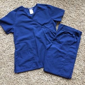 Navy blue scrub set