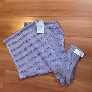 New York &a Company Scarf and Glove Set