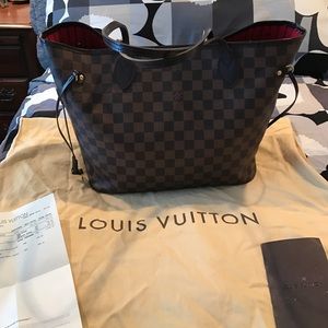 LV Neverfull Damier Ebene MM