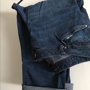 Lane Bryant dark wash Capris