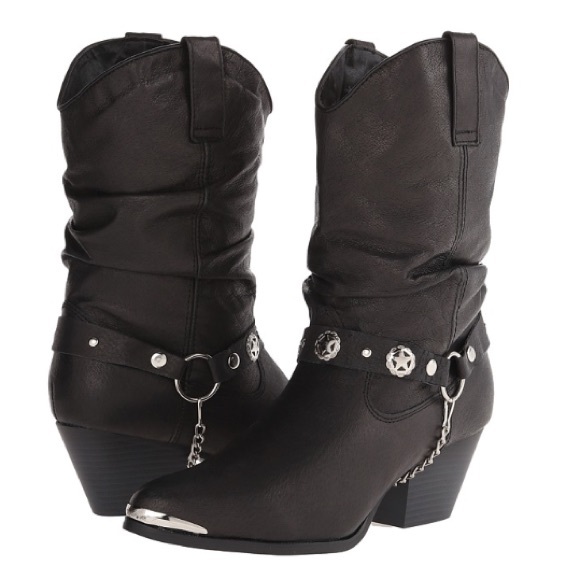 dingo Shoes - Black cowboy boots