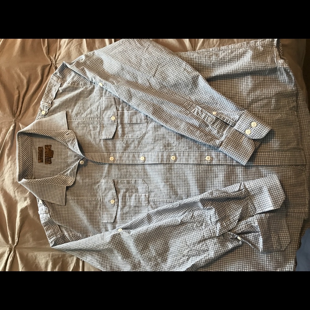 BLUE -Buckle- casual dress shirt