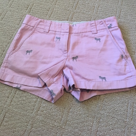 J.crew shorts! Light purple with grey zebras. - Picture 1 of 2