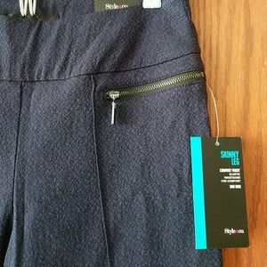 Style & Co skinny leg pull on pants