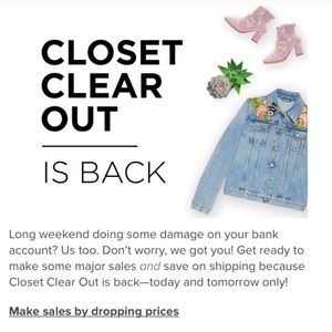 CLOSET CLEAROUT