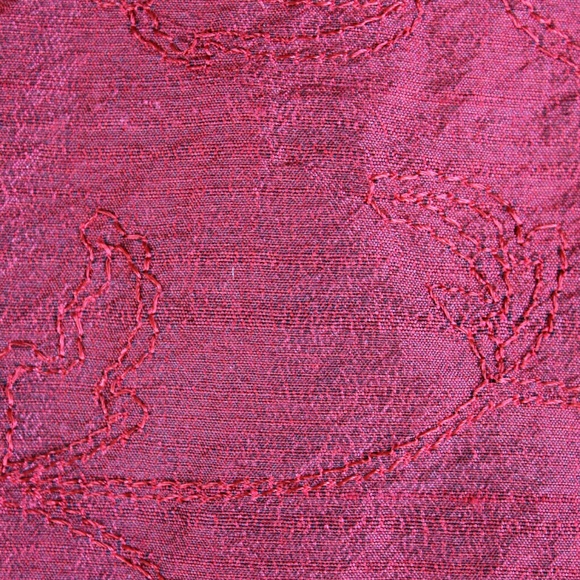 Jaclyn Smith Tops - Red Silk Embroidered Blouse Jaclyn Smith Tops - Red Silk Embroidered Blouse
