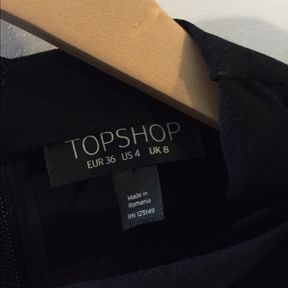 Topshop High Neck Drape Dress - Picture 7 of 7