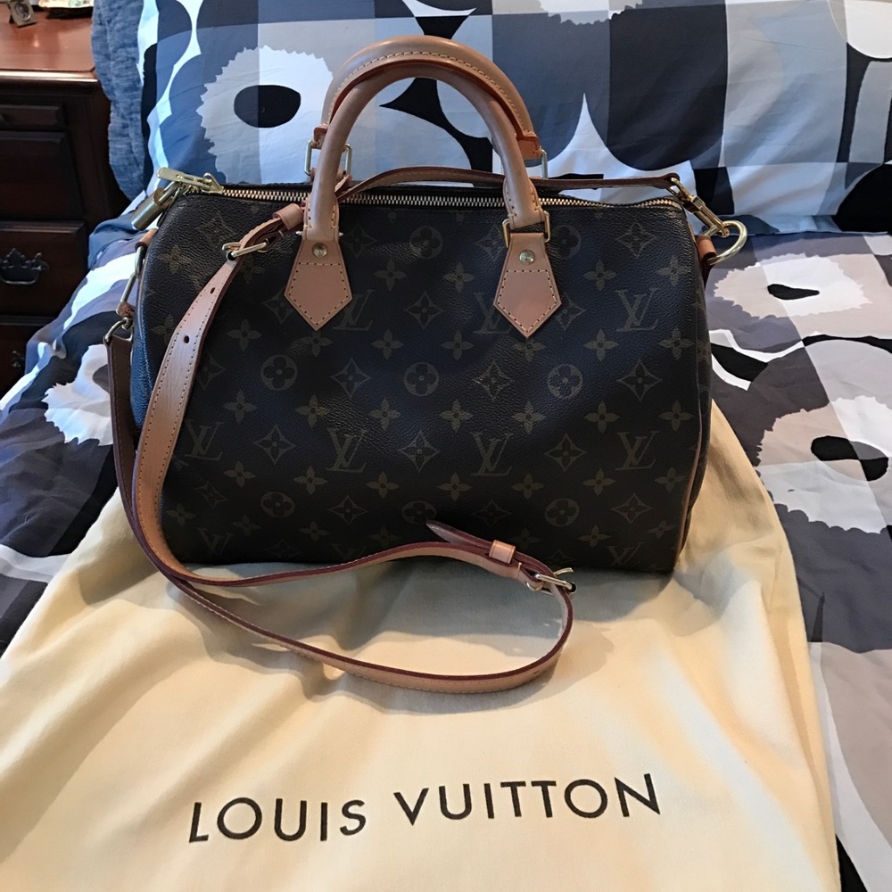 LV Speedy 30 Bandouliere monogram