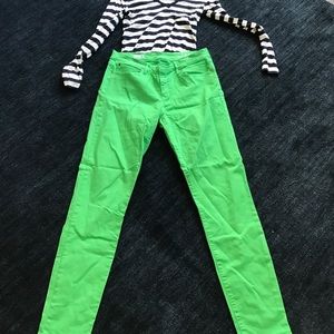 Gap size 31t bright green legging jean